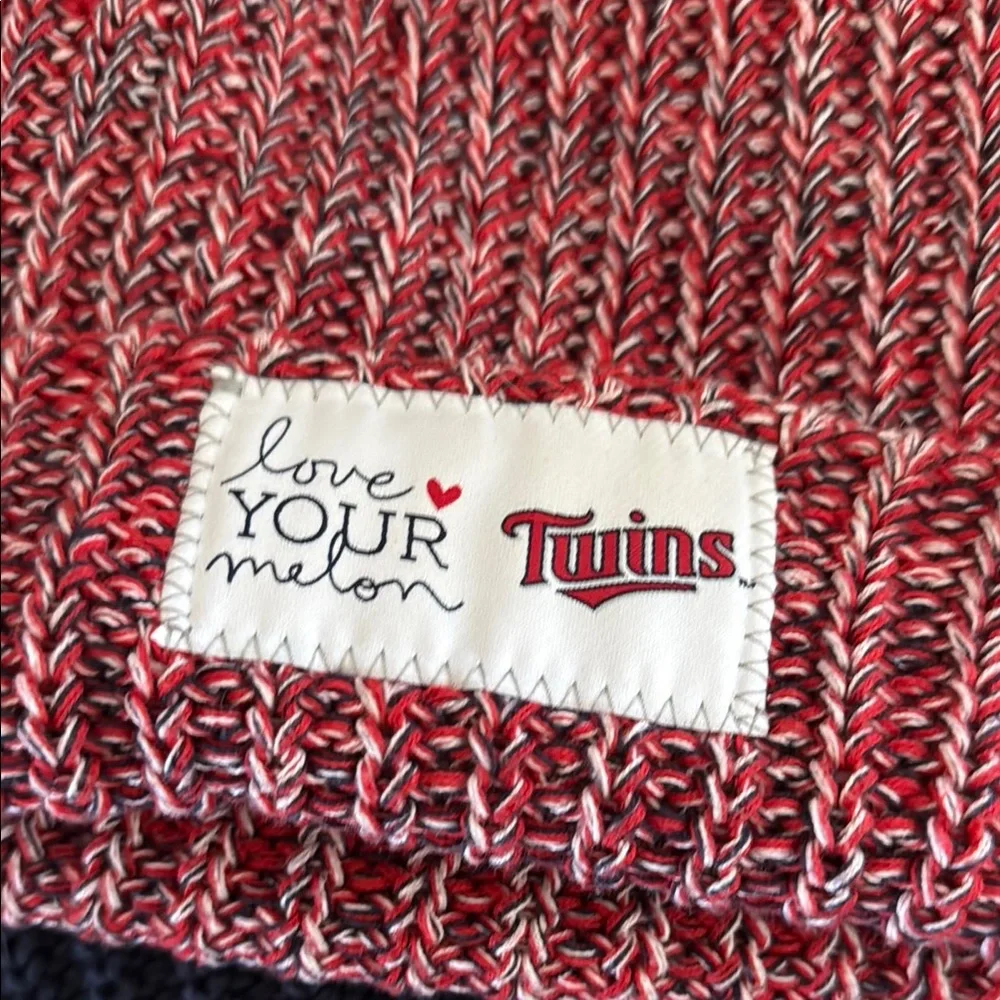 Love Your Melon Blue and Red MN TWINS Ribbed Knit Beanies - Picture 3 of 7